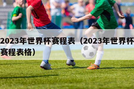 2023年世界杯赛程表（2023年世界杯赛程表格）